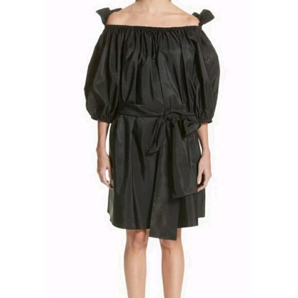 STELLA MCCARTNEY Black Reyna off-the-shoulder poplin dress Sz IT 42 US M (V1 - Picture 5 of 12